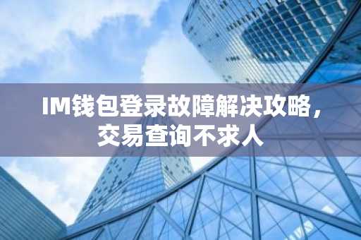 IM钱包登录故障解决攻略，交易查询不求人