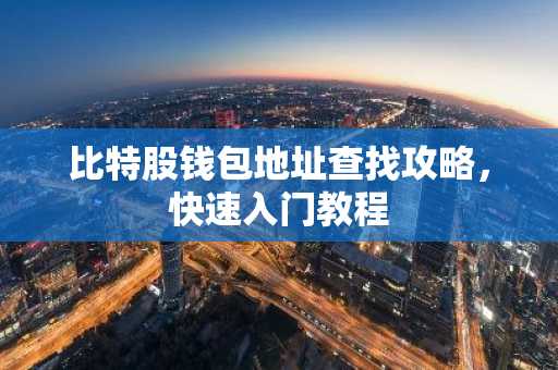 比特股钱包地址查找攻略，快速入门教程