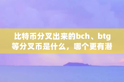 比特币分叉出来的bch、btg等分叉币是什么，哪个更有潜力成为下一个新的比特币（比特币分叉什么币最多）