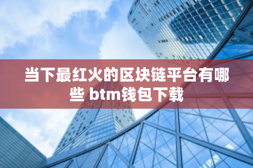 当下最红火的区块链平台有哪些 btm钱包下载