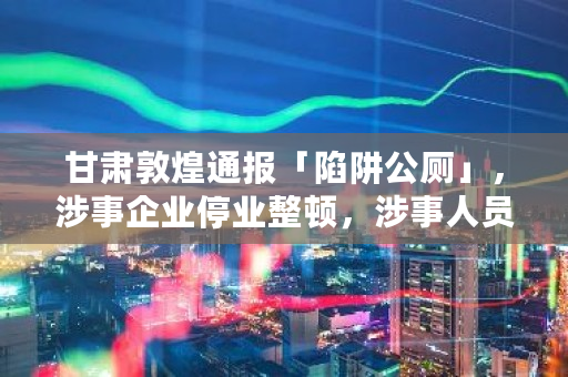 甘肃敦煌通报「陷阱公厕」，涉事企业停业整顿，涉事人员被传唤，旅游景点还有哪些需要注意的「坑」 交易所公测是什么意思