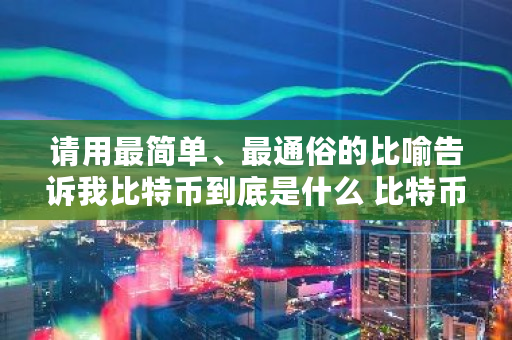 请用最简单、最通俗的比喻告诉我比特币到底是什么 比特币怎么形容