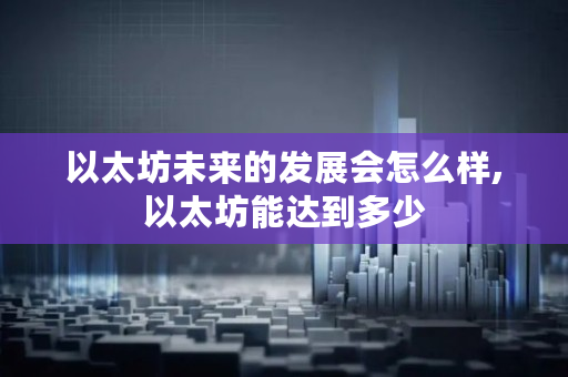以太坊未来的发展会怎么样,以太坊能达到多少