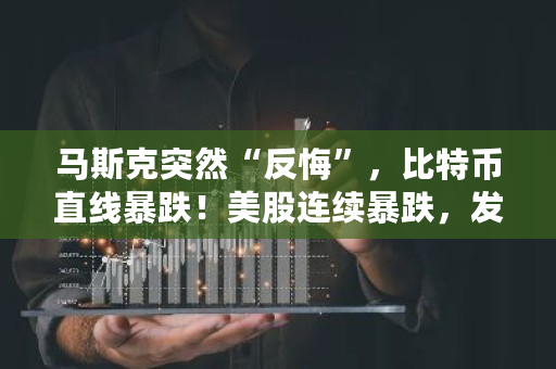 马斯克突然“反悔”，比特币直线暴跌！美股连续暴跌，发生了什么 比特币跌了多少