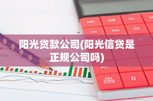 阳光贷款公司(阳光信贷是正规公司吗)