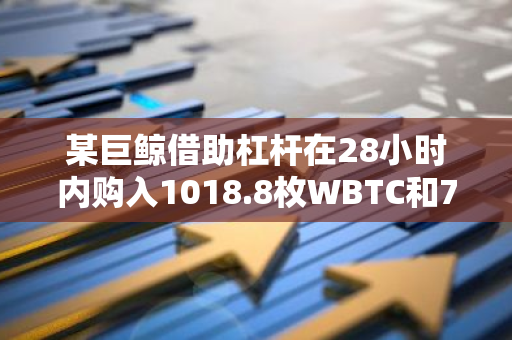 某巨鲸借助杠杆在28小时内购入1018.8枚WBTC和7.7万枚AAVE