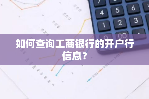 如何查询工商银行的开户行信息？