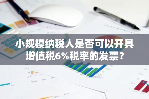 小规模纳税人是否可以开具增值税6%税率的发票？