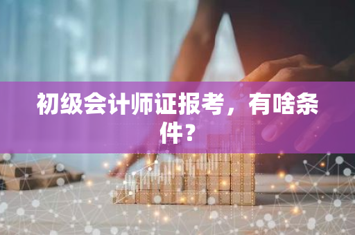 初级会计师证报考，有啥条件？