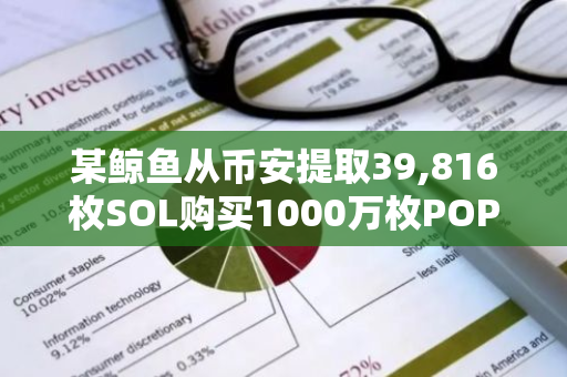 某鲸鱼从币安提取39,816枚SOL购买1000万枚POPCAT