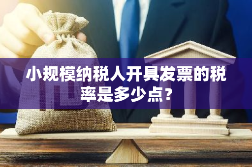 小规模纳税人开具发票的税率是多少点？