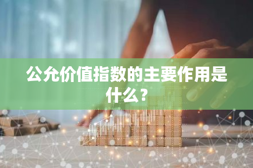 公允价值指数的主要作用是什么？