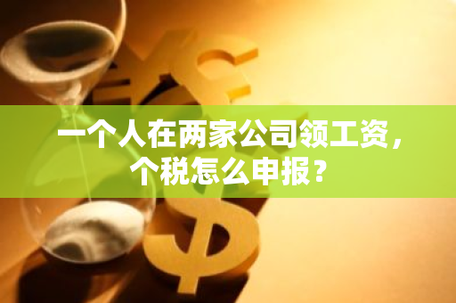 一个人在两家公司领工资，个税怎么申报？