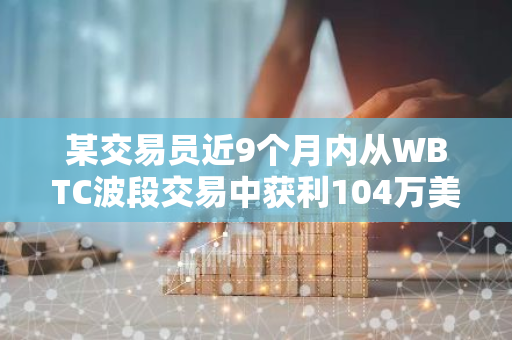 某交易员近9个月内从WBTC波段交易中获利104万美元