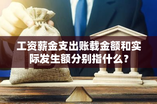 工资薪金支出账载金额和实际发生额分别指什么？