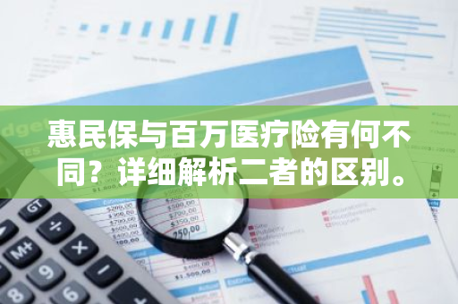 惠民保与百万医疗险有何不同？详细解析二者的区别。