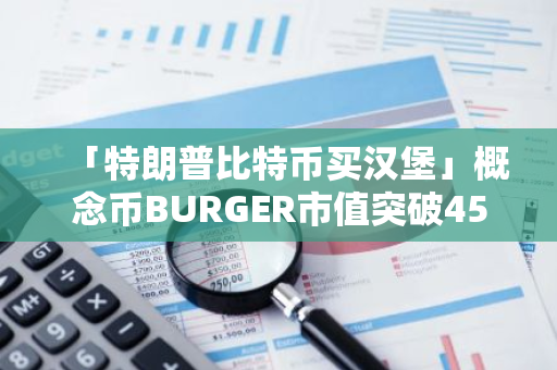 「特朗普比特币买汉堡」概念币BURGER市值突破450万美元