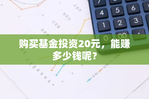 购买基金投资20元，能赚多少钱呢？