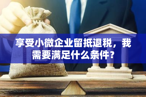 享受小微企业留抵退税，我需要满足什么条件？