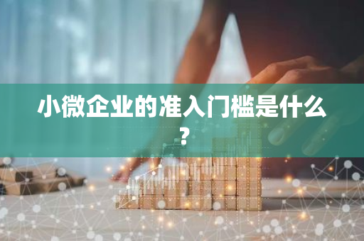 小微企业的准入门槛是什么？