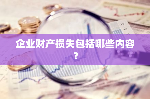 企业财产损失包括哪些内容？