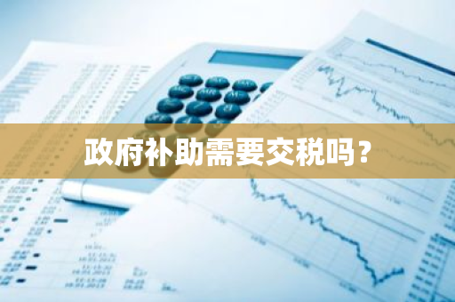 政府补助需要交税吗？