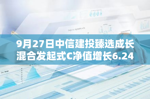 9月27日中信建投臻选成长混合发起式C净值增长6.24%，近1个月累计上涨15.08%