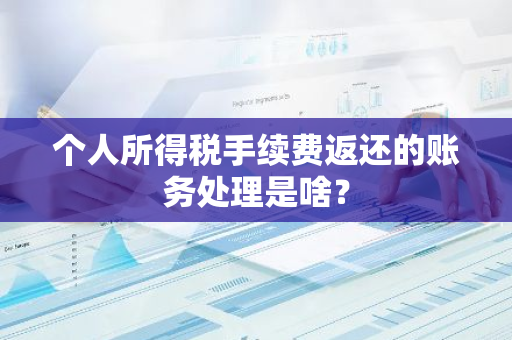 个人所得税手续费返还的账务处理是啥？