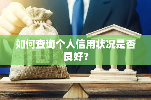 如何查询个人信用状况是否良好？