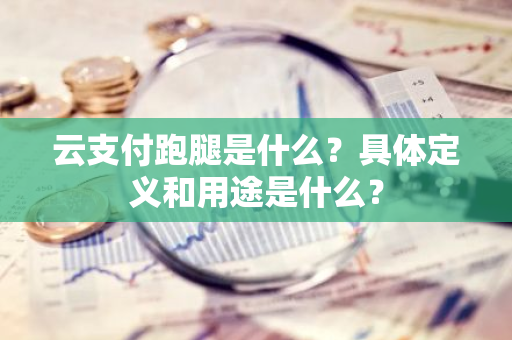 云支付跑腿是什么？具体定义和用途是什么？