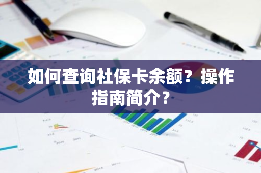 如何查询社保卡余额？操作指南简介？