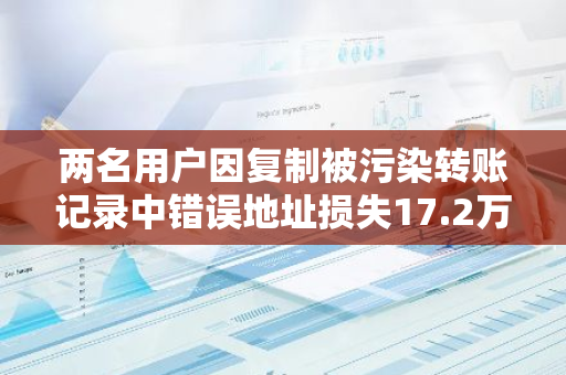 两名用户因复制被污染转账记录中错误地址损失17.2万美元