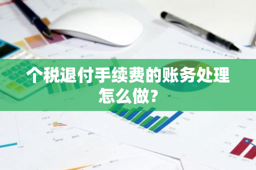 个税退付手续费的账务处理怎么做？