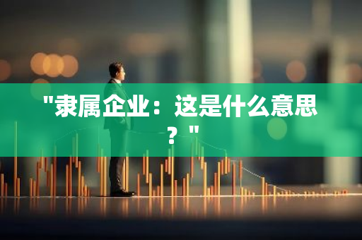 "隶属企业：这是什么意思？"