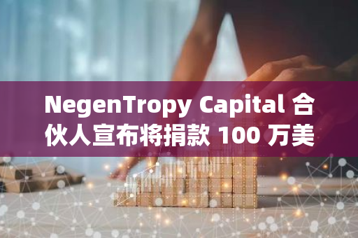 NegenTropy Capital 合伙人宣布将捐款 100 万美元推动 Slerf 项目 CTO