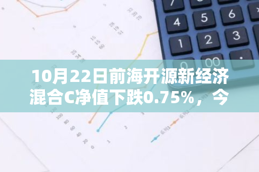 10月22日前海开源新经济混合C净值下跌0.75%，今年来累计下跌4.23%