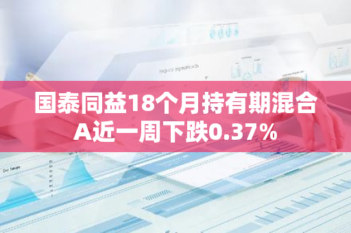 国泰同益18个月持有期混合A近一周下跌0.37%