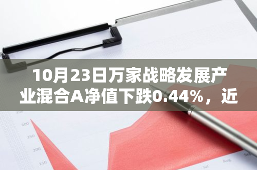 10月23日万家战略发展产业混合A净值下跌0.44%，近6个月累计下跌0.09%