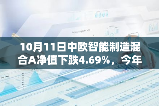 10月11日中欧智能制造混合A净值下跌4.69%，今年来累计上涨3.17%