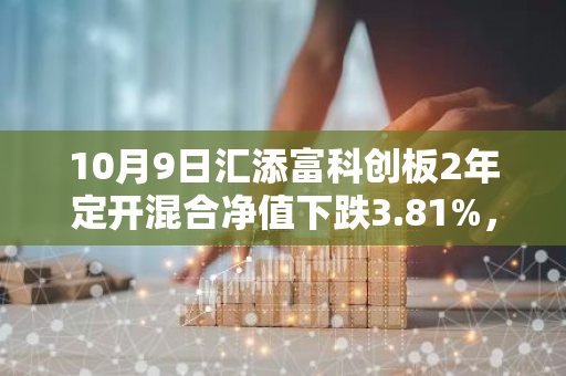 10月9日汇添富科创板2年定开混合净值下跌3.81%，今年来累计上涨9.41%