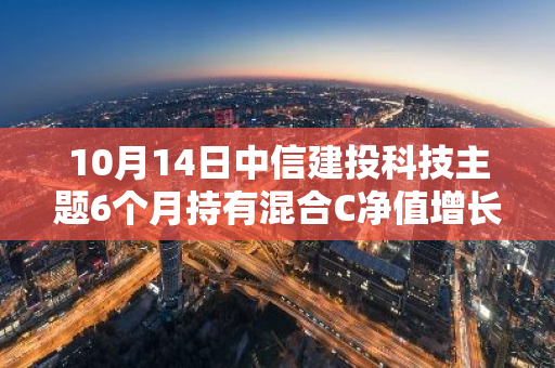 10月14日中信建投科技主题6个月持有混合C净值增长2.64%，近1个月累计上涨24.01%