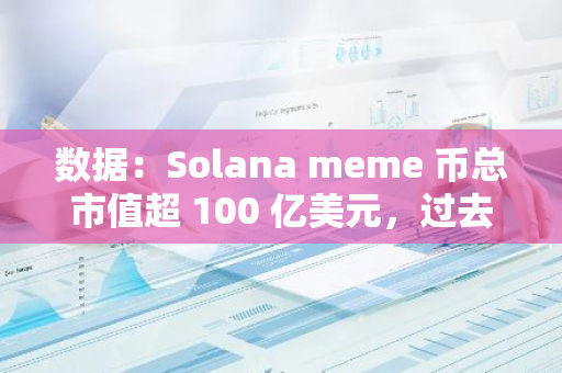 数据：Solana meme 币总市值超 100 亿美元，过去 24 小时内交易量达 23 亿美元