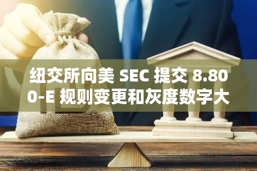 纽交所向美 SEC 提交 8.800-E 规则变更和灰度数字大盘基金上市申请