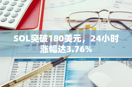 SOL突破180美元，24小时涨幅达3.76%