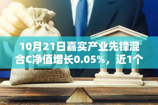 10月21日嘉实产业先锋混合C净值增长0.05%，近1个月累计上涨23.41%