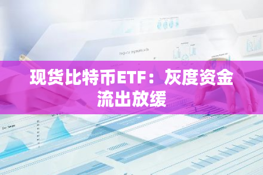 现货比特币ETF：灰度资金流出放缓