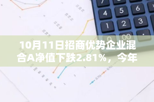 10月11日招商优势企业混合A净值下跌2.81%，今年来累计上涨21.95%