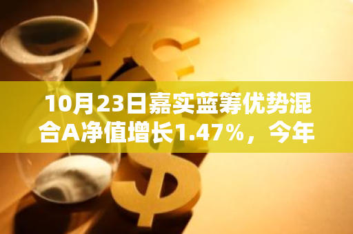 10月23日嘉实蓝筹优势混合A净值增长1.47%，今年来累计上涨21.87%