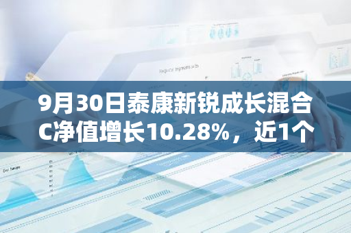 9月30日泰康新锐成长混合C净值增长10.28%，近1个月累计上涨21.15%