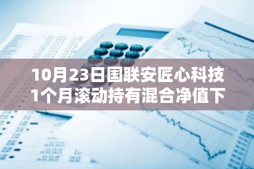 10月23日国联安匠心科技1个月滚动持有混合净值下跌1.51%，近3个月累计上涨19.64%